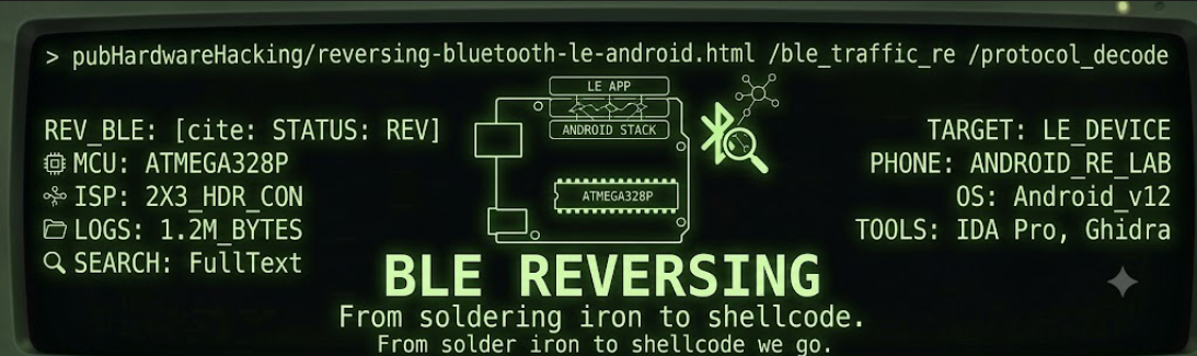 BLE Reversing &mdash; reverse a Bluetooth LE protocol from Android &mdash; magikh0e.pl