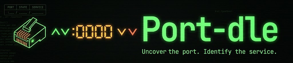 Port-dle — uncover the port. Identify the service.