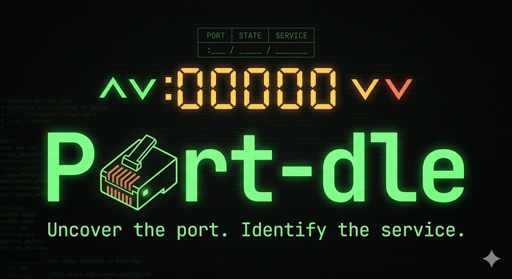 Port-dle — uncover the port. Identify the service.