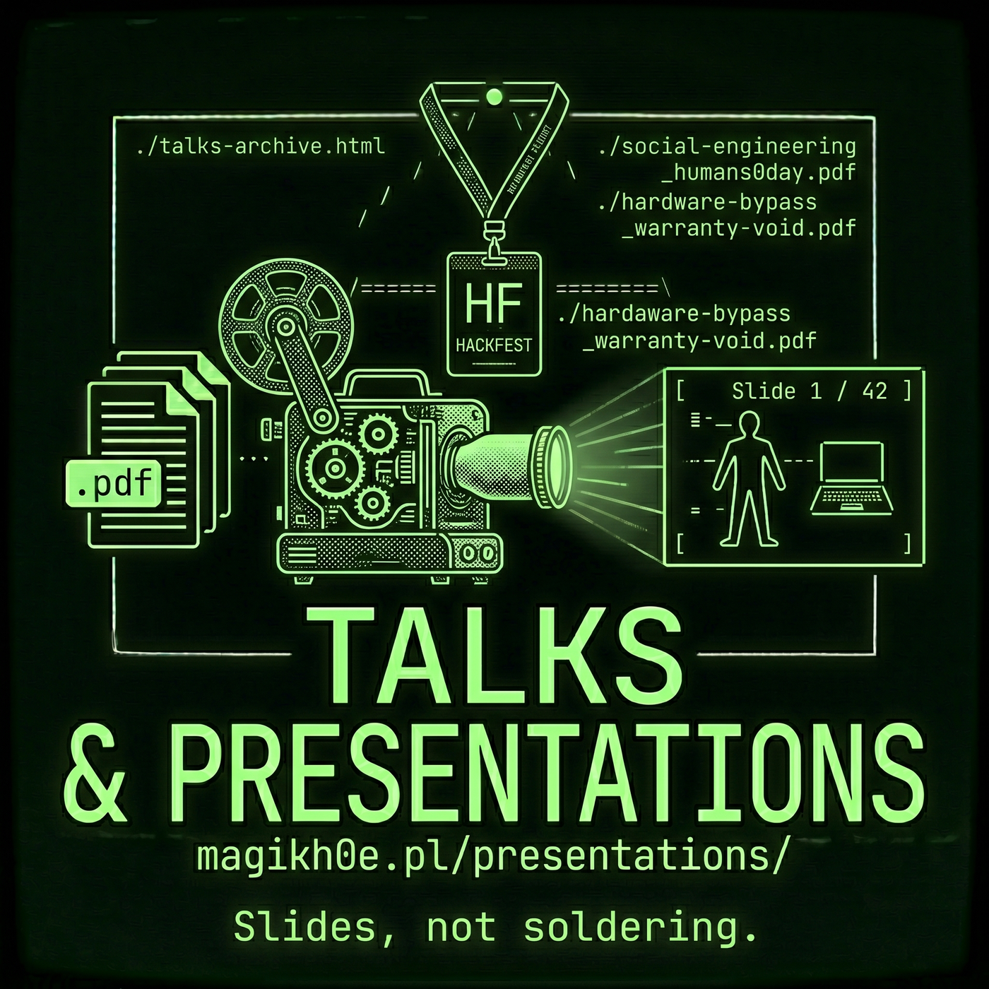 Talks & Presentations — magikh0e.pl