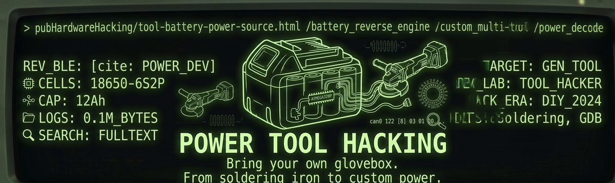 Using a Power-Tool Battery as a Power Source &mdash; magikh0e.pl